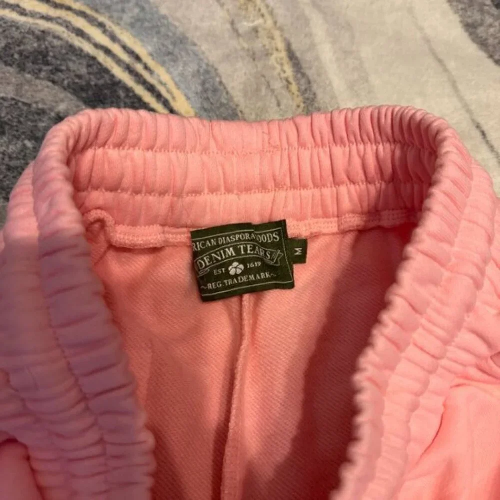 Denim Tears The Cotton Wreath Pink Shorts Size Medium
